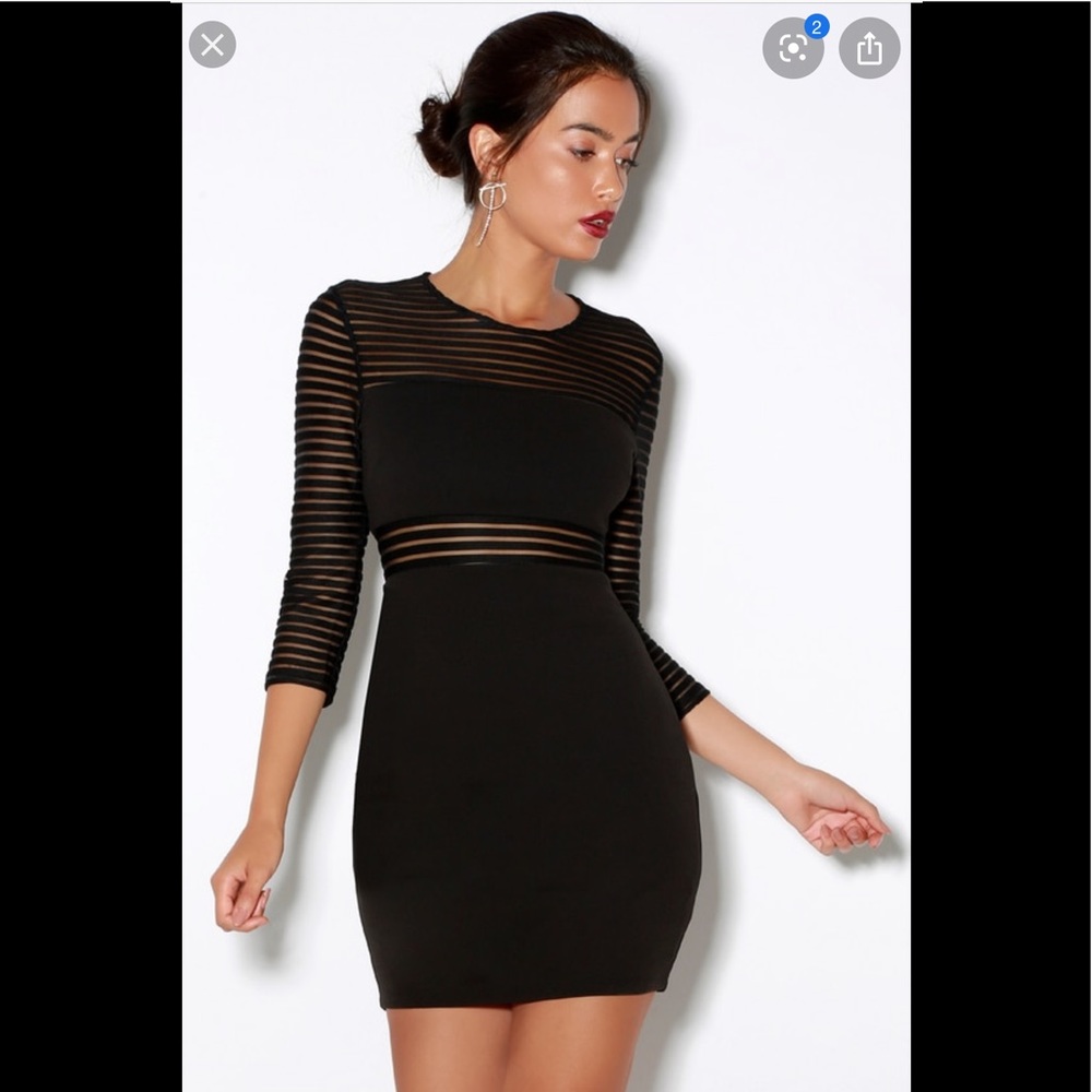 Lulus perfect mesh bodycon Dress